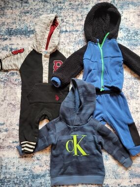 6-9 Month Calvin Klein, Polo, Jogger Set